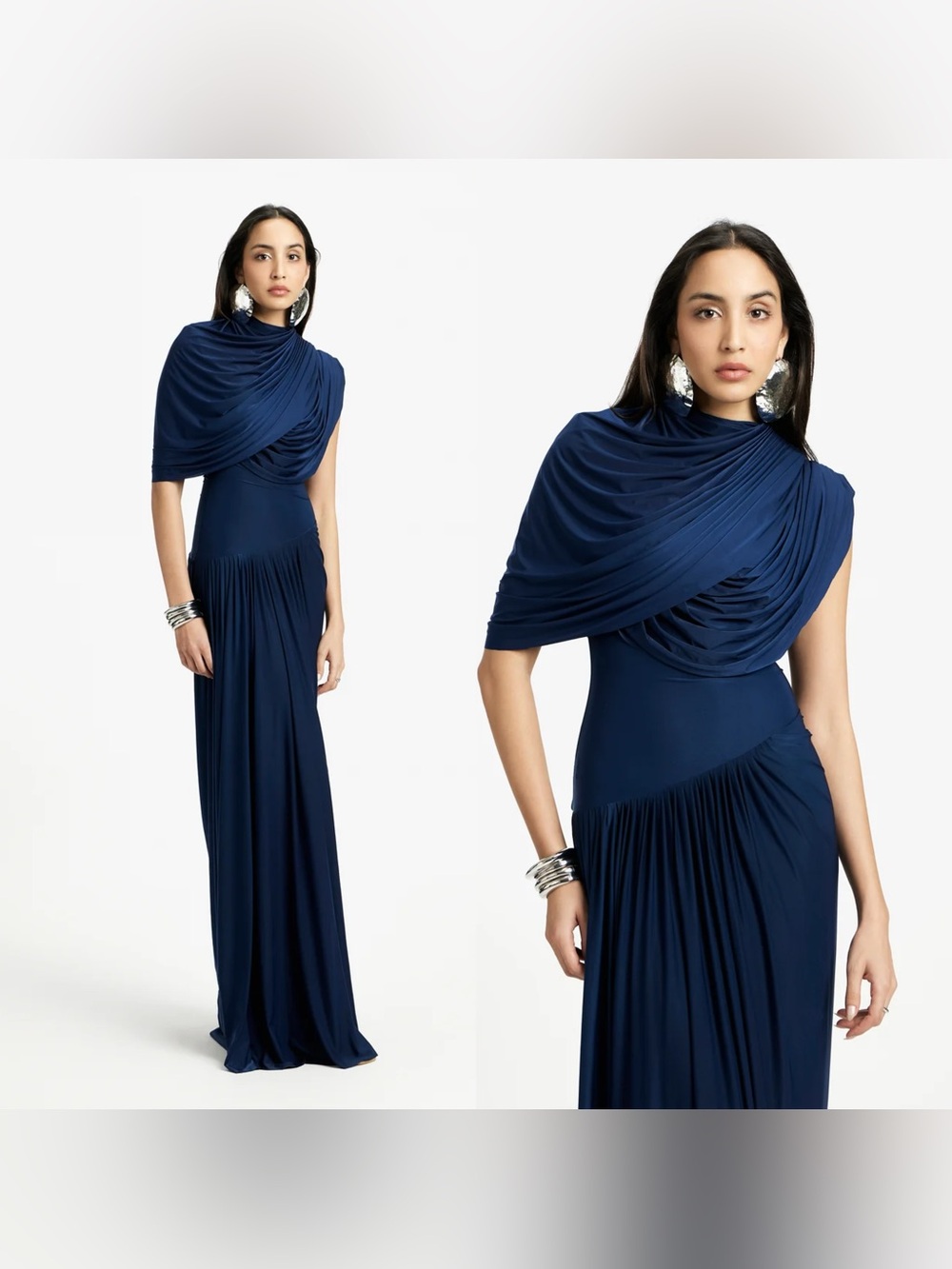 NWT Deme by Gabriella BLOOM Maxi dress in Navy blue